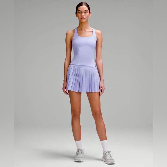 Lululemon - Pleated Open-knit HR Tennis Skirt (Lilac Smoke) - Picture 8 of 11